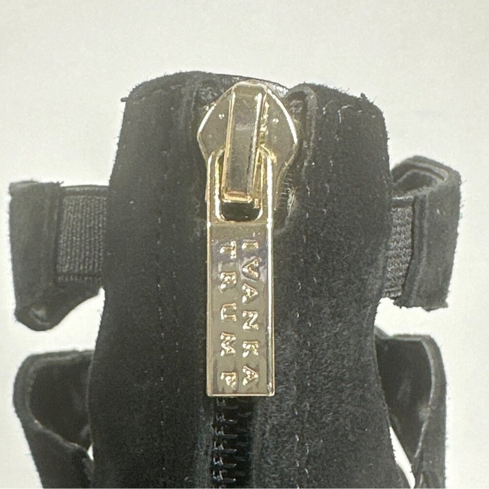 Ivanka Trump Marjory Black Open Toe Caged Booties - Marjory Stretch High-Heel 9M - Picture 5 of 12